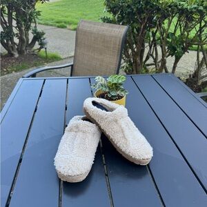 L.L. Bean Cream Slippers